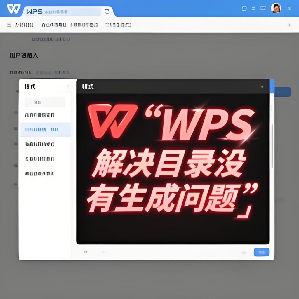 WPS国际版章节目录生成失败？操作技巧